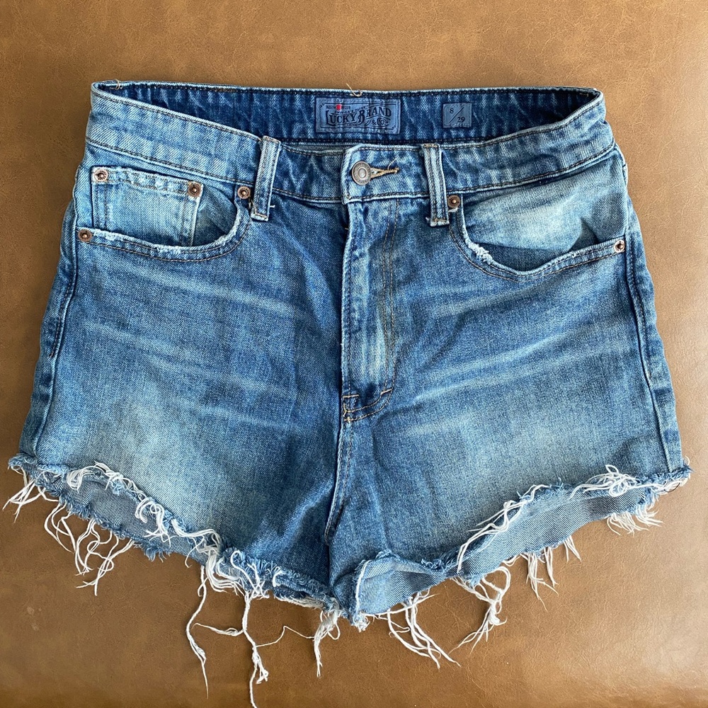 Lucky Brand High Rise Cut Off Shorts Size 8